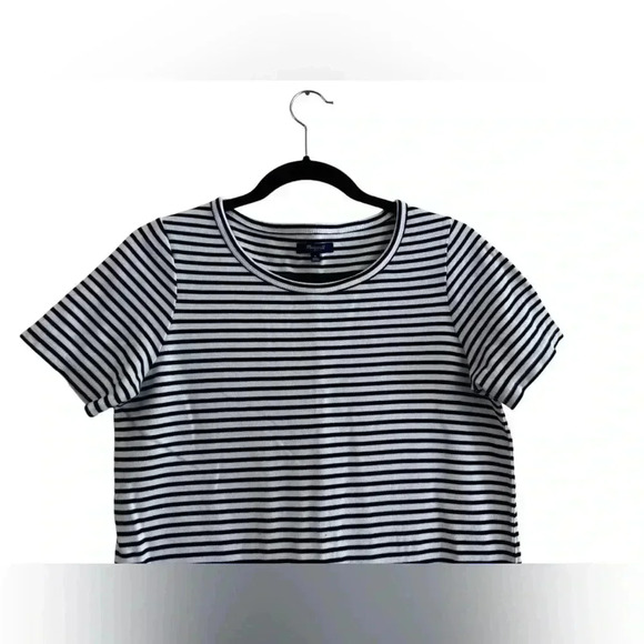 MADEWELL | GUC Navy & White Striped Dress with Pockets S - Picture 5 of 15